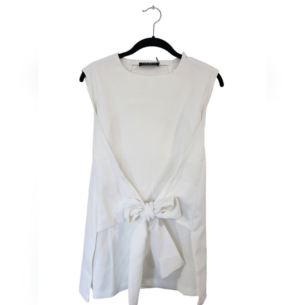FEW MODA white wrap tank, Size S, Unique, NWT